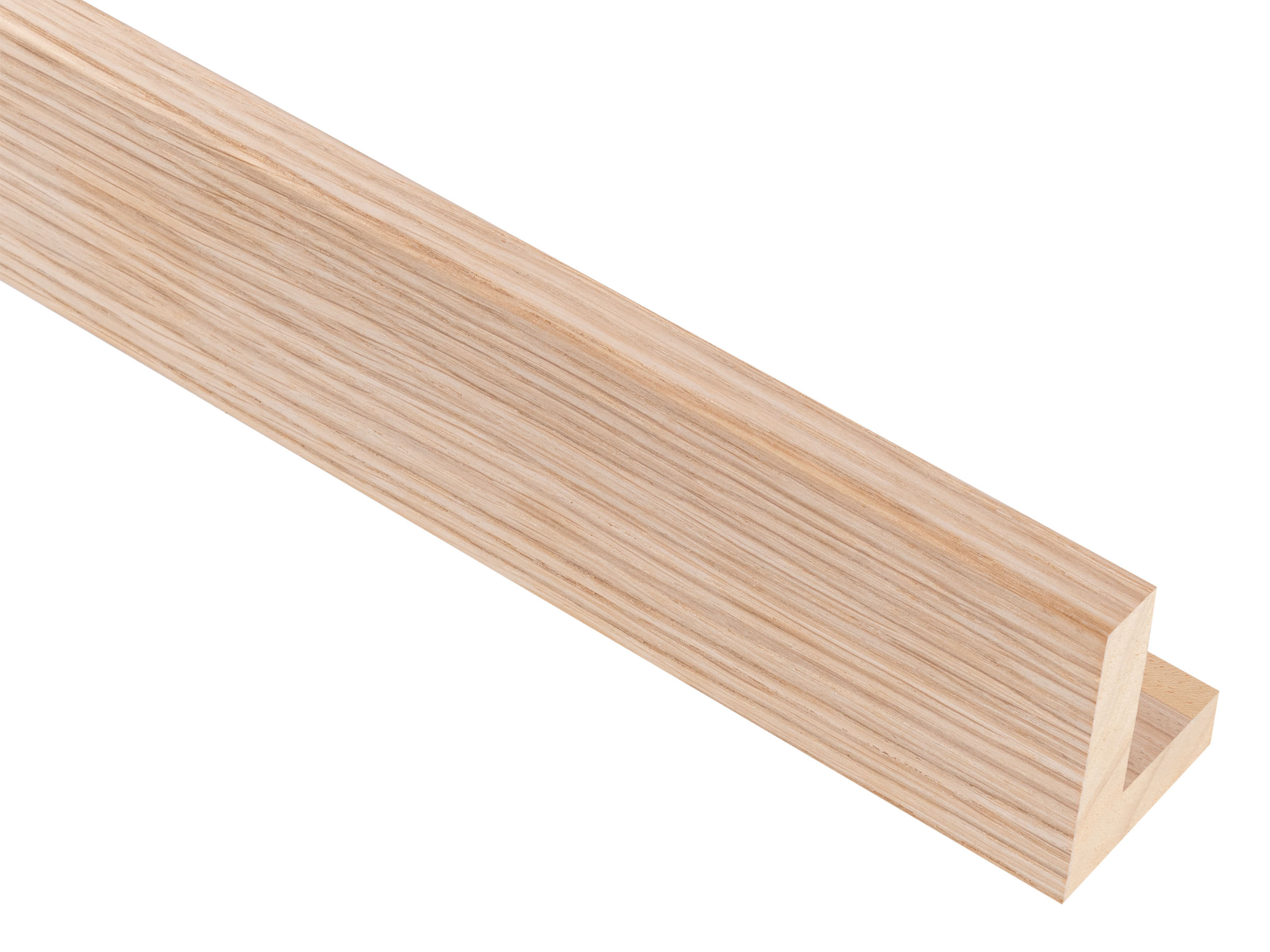 Hockey L Style Oak Raw Veneer 12mm picture frame moulding