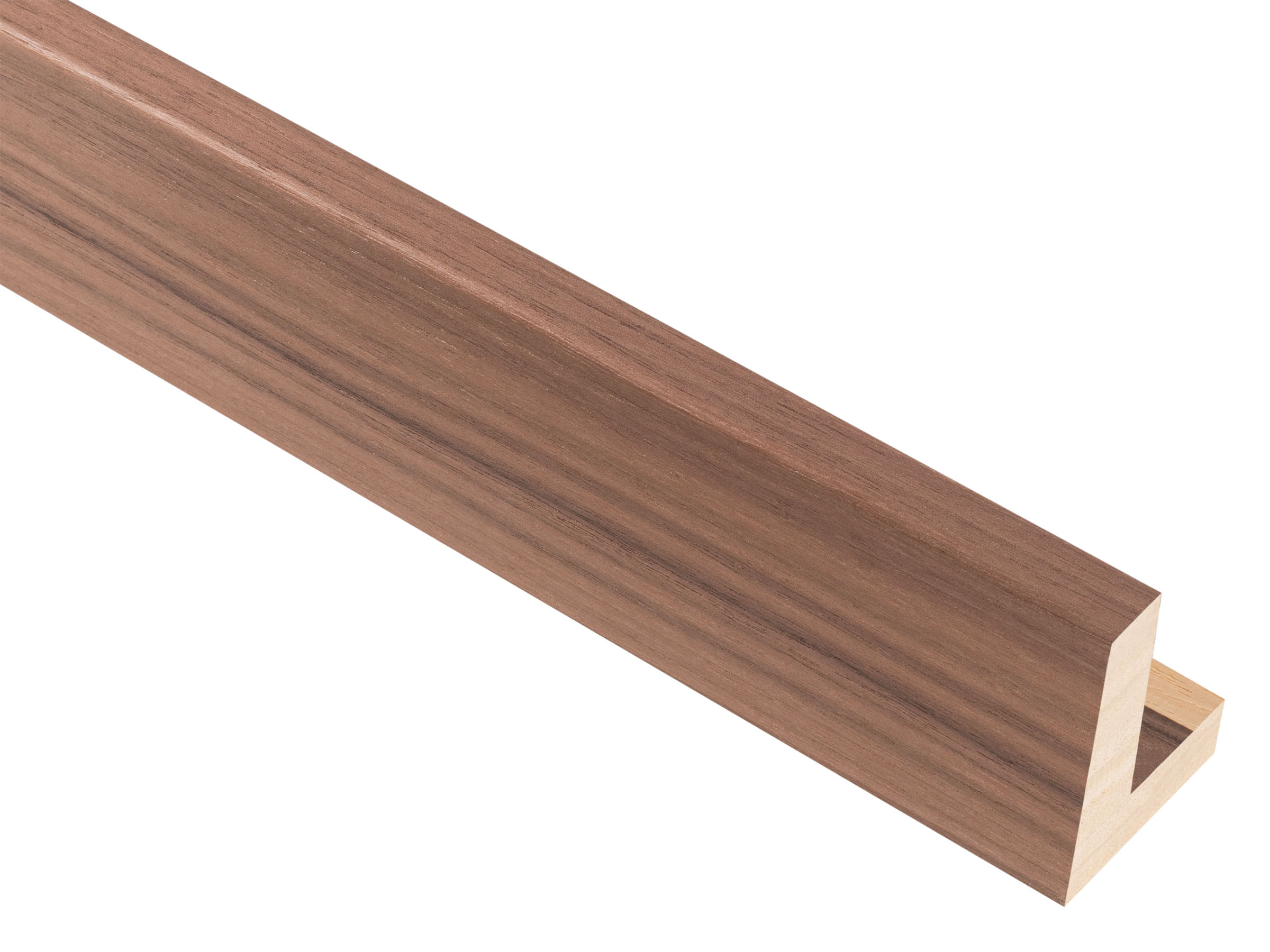 Hockey L Style Walnut Veneer 12mm picture frame moulding