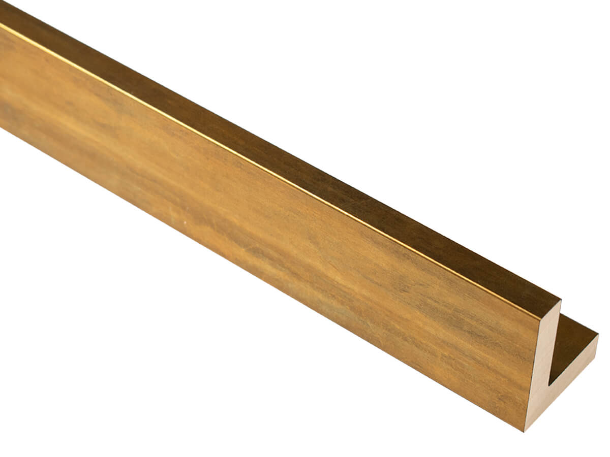 Eltham L Antique Gold 12mm picture frame moulding
