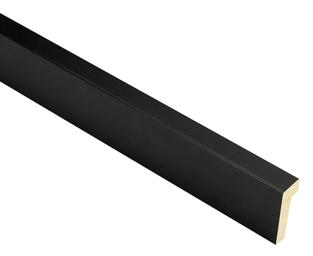 Mono Matt Black 15mm picture frame moulding