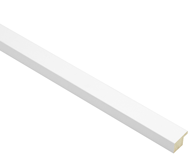 Mono Matt White 20mm picture frame moulding
