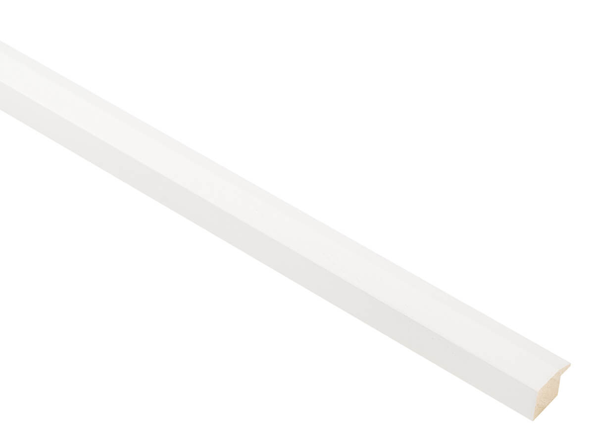 Domino Open Grain White Vellum 20mm picture frame moulding