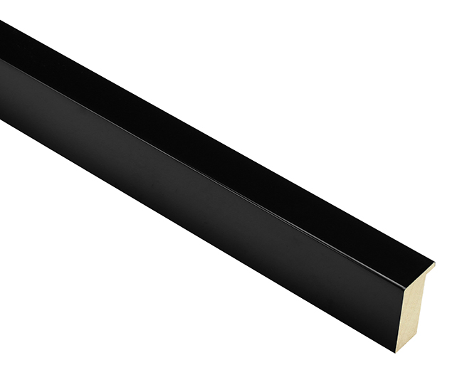 Mono Gloss Black 21mm picture frame moulding