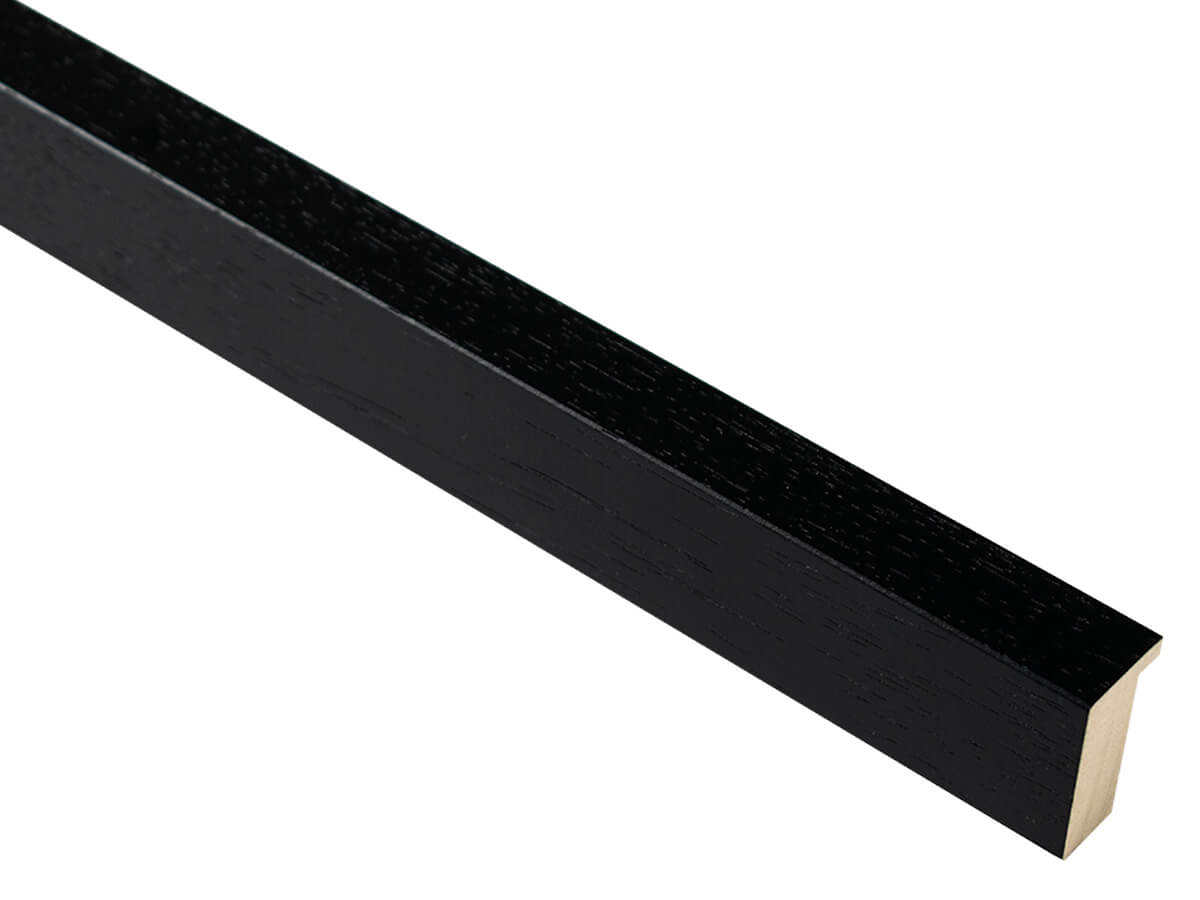 Domino Black Open Grain 21mm picture frame moulding