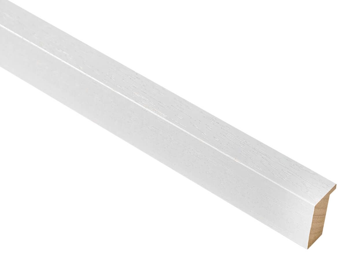 Domino White Open Grain 21mm picture frame moulding