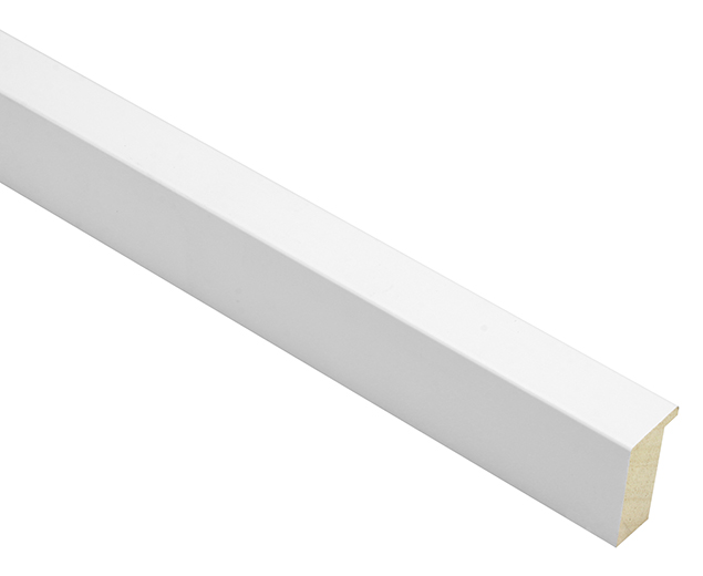 Mono Matt White 21mm picture frame moulding