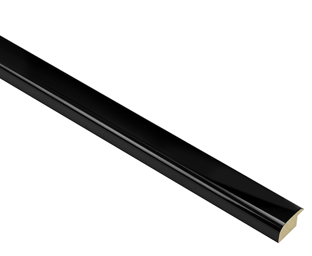 Mono Gloss Black 23mm picture frame moulding