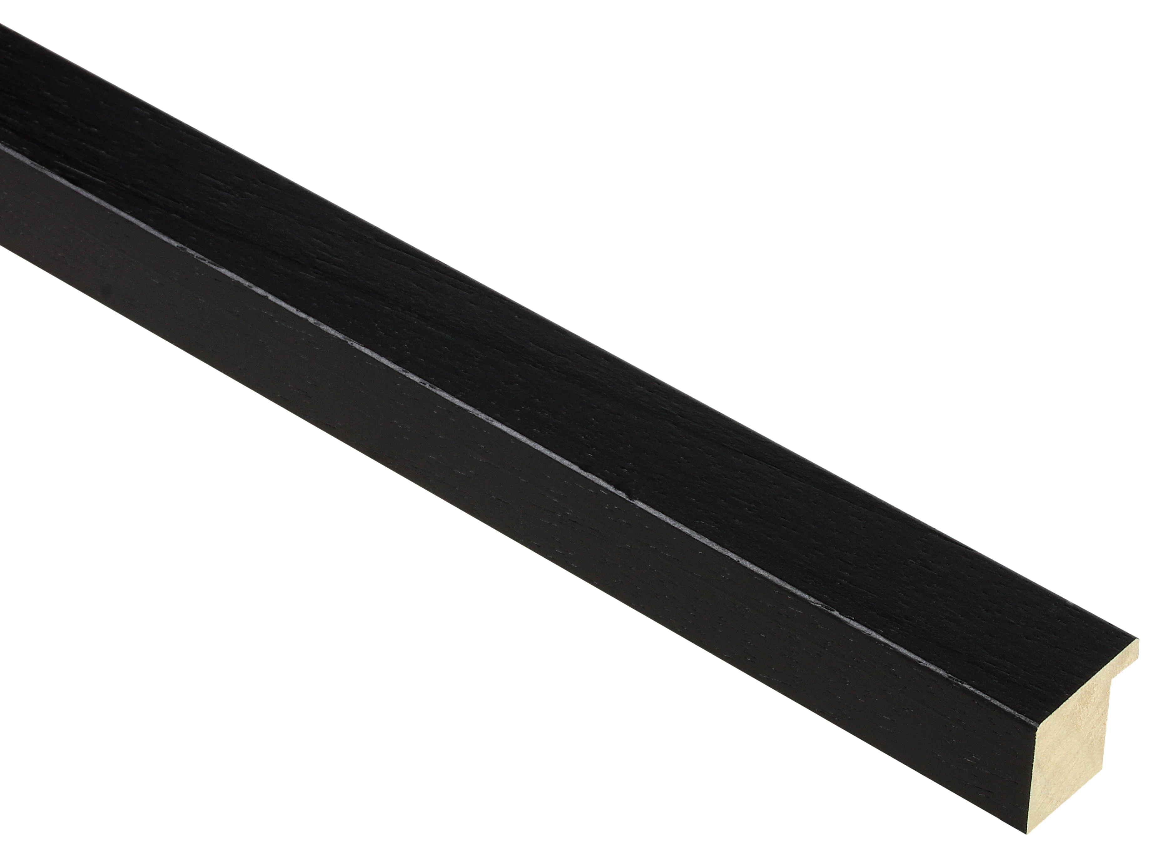 Domino Black Open Grain 25mm picture frame moulding