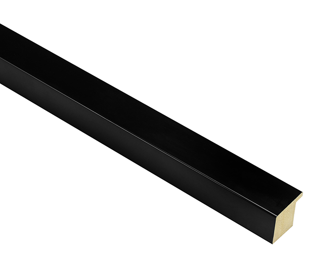Mono Gloss Black 25mm picture frame moulding