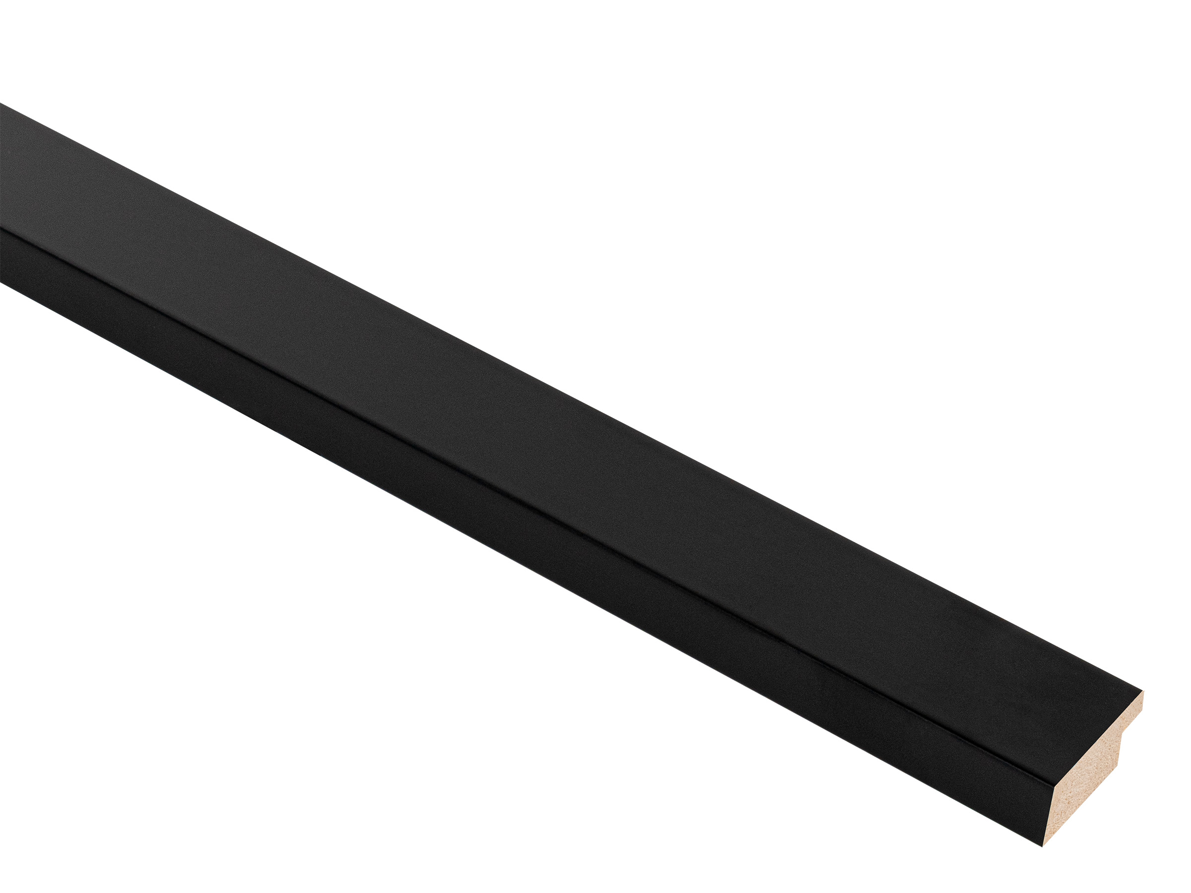 Mono Matt Black 25mm picture frame moulding