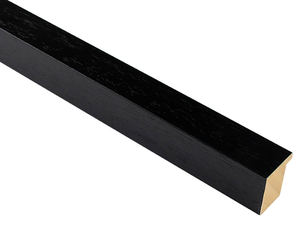 Domino Black Open Grain 30mm picture frame moulding