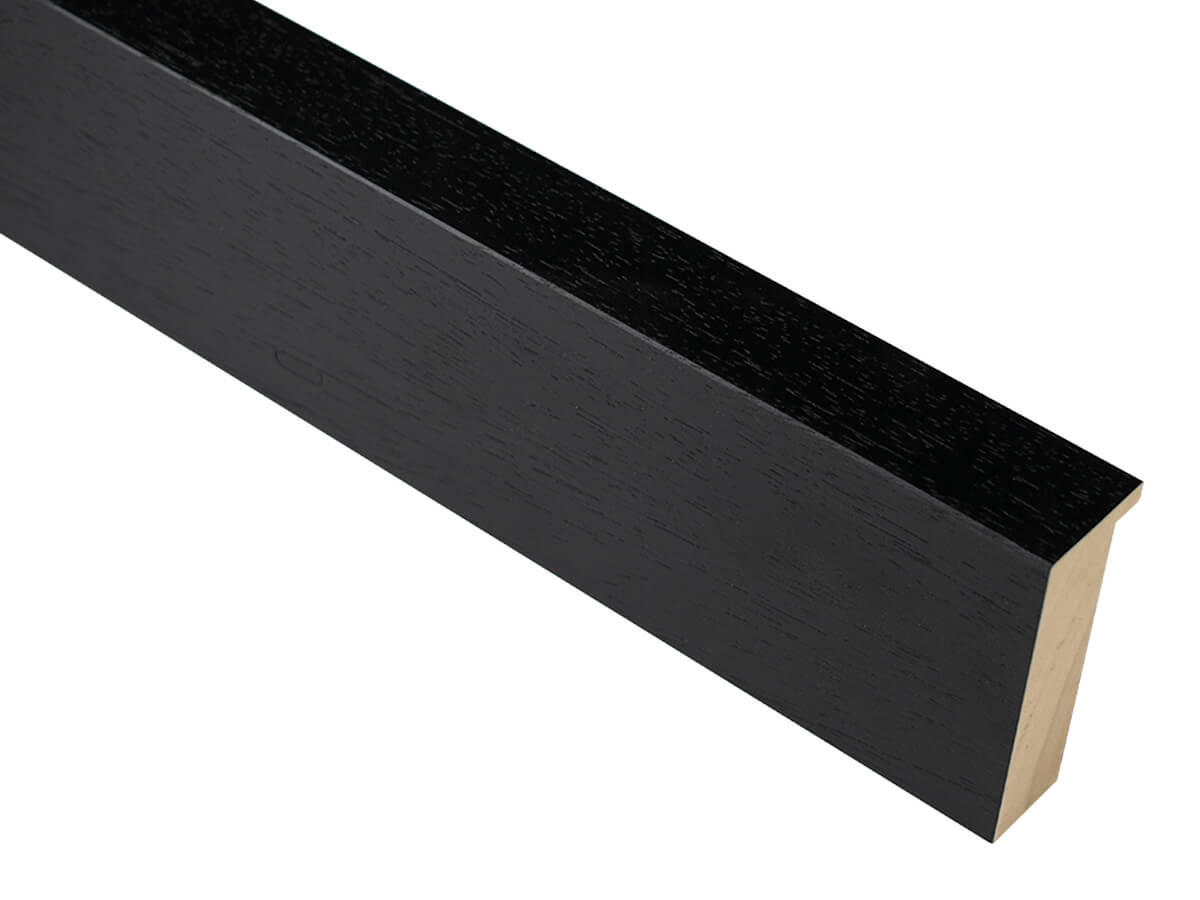 Arken Black 30mm picture frame moulding