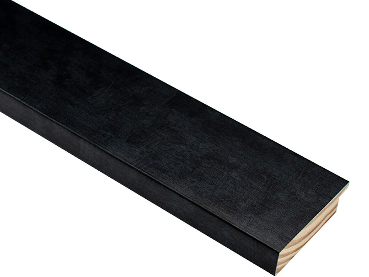 Eltham Lead Black 60mm picture frame moulding