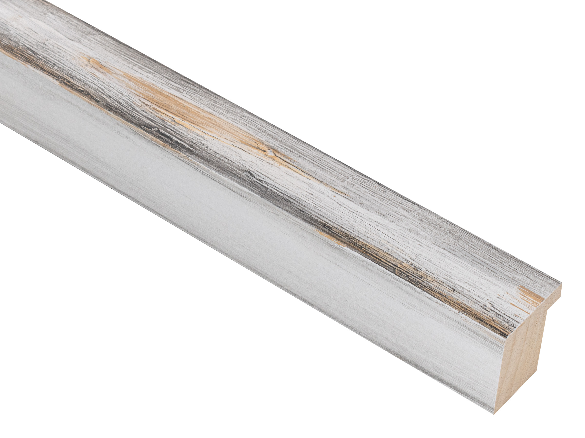 Impasto White 30mm picture frame moulding