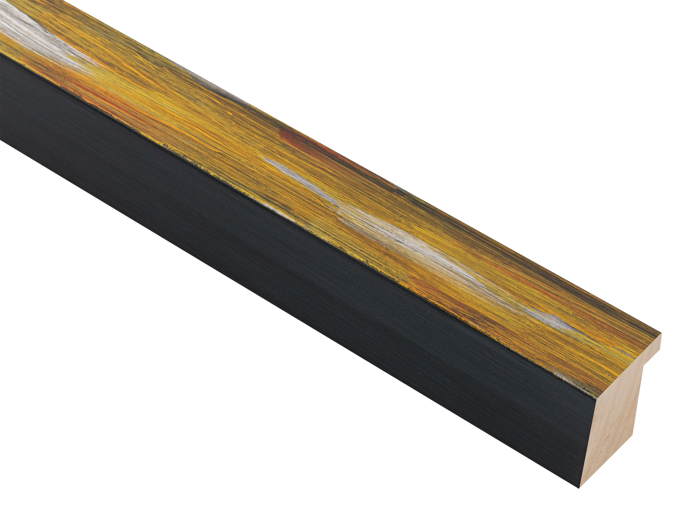 Impasto Yellow 30mm picture frame moulding