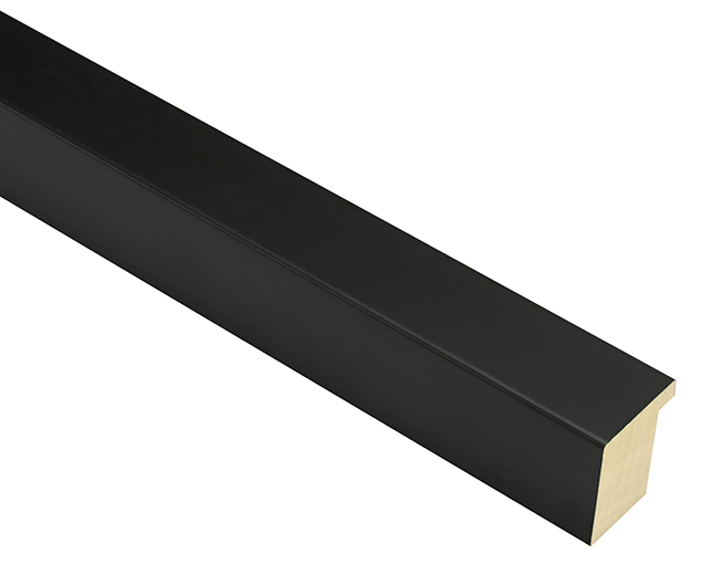 Mono Matt Black 30mm picture frame moulding