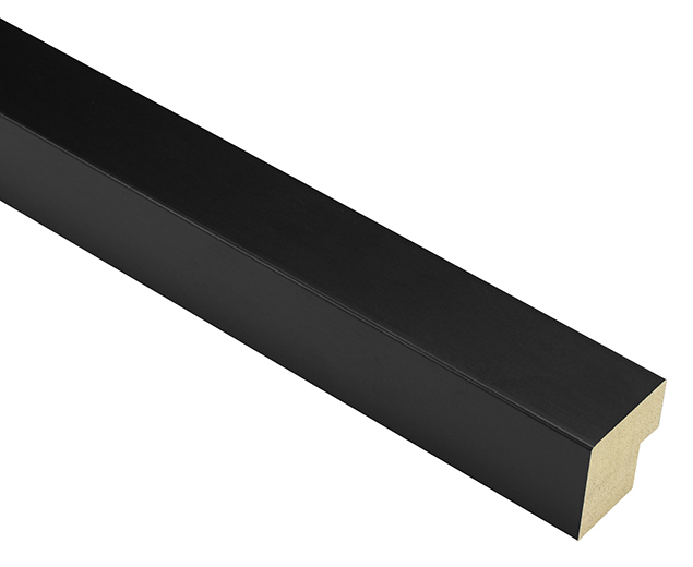 Mono Matt Black 32mm picture frame moulding