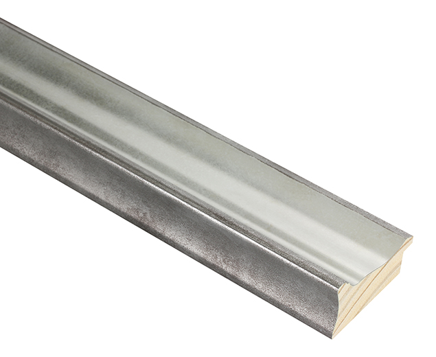 Bacchus Silver 54mm picture frame moulding