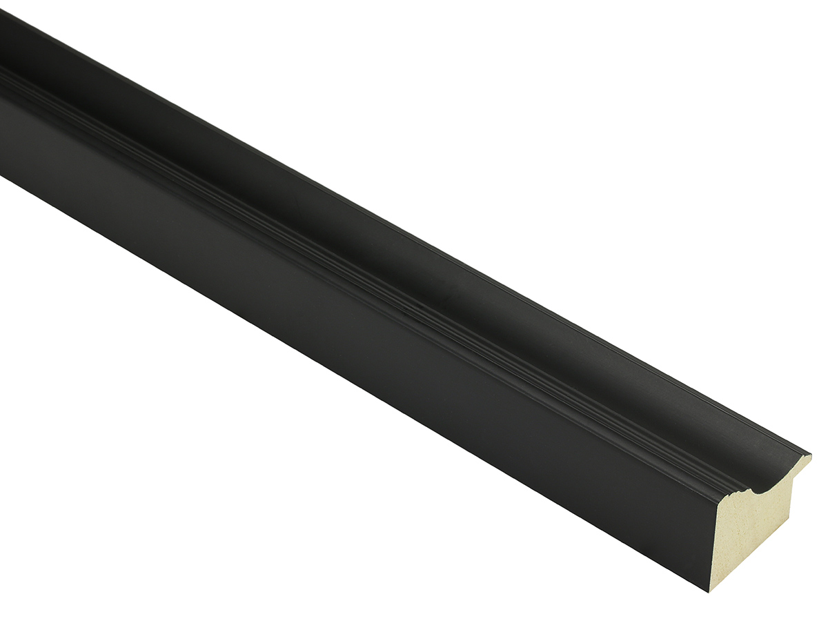 Vermeer Matt Black 38mm picture frame moulding