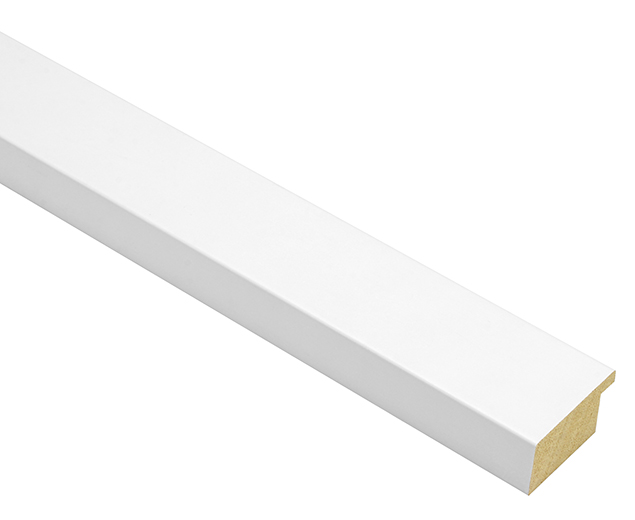 Mono Matt White 38mm picture frame moulding