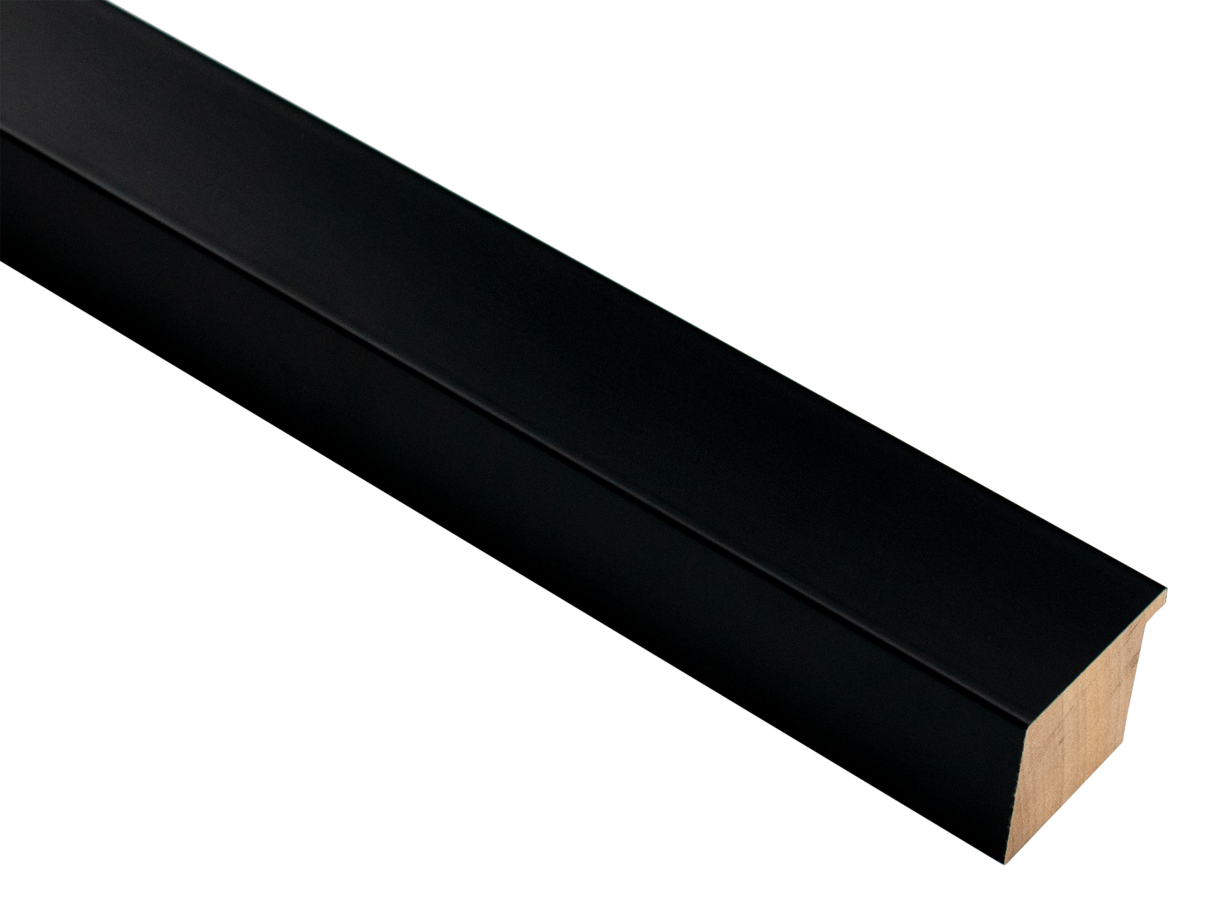 Mono Matt Black 40mm picture frame moulding