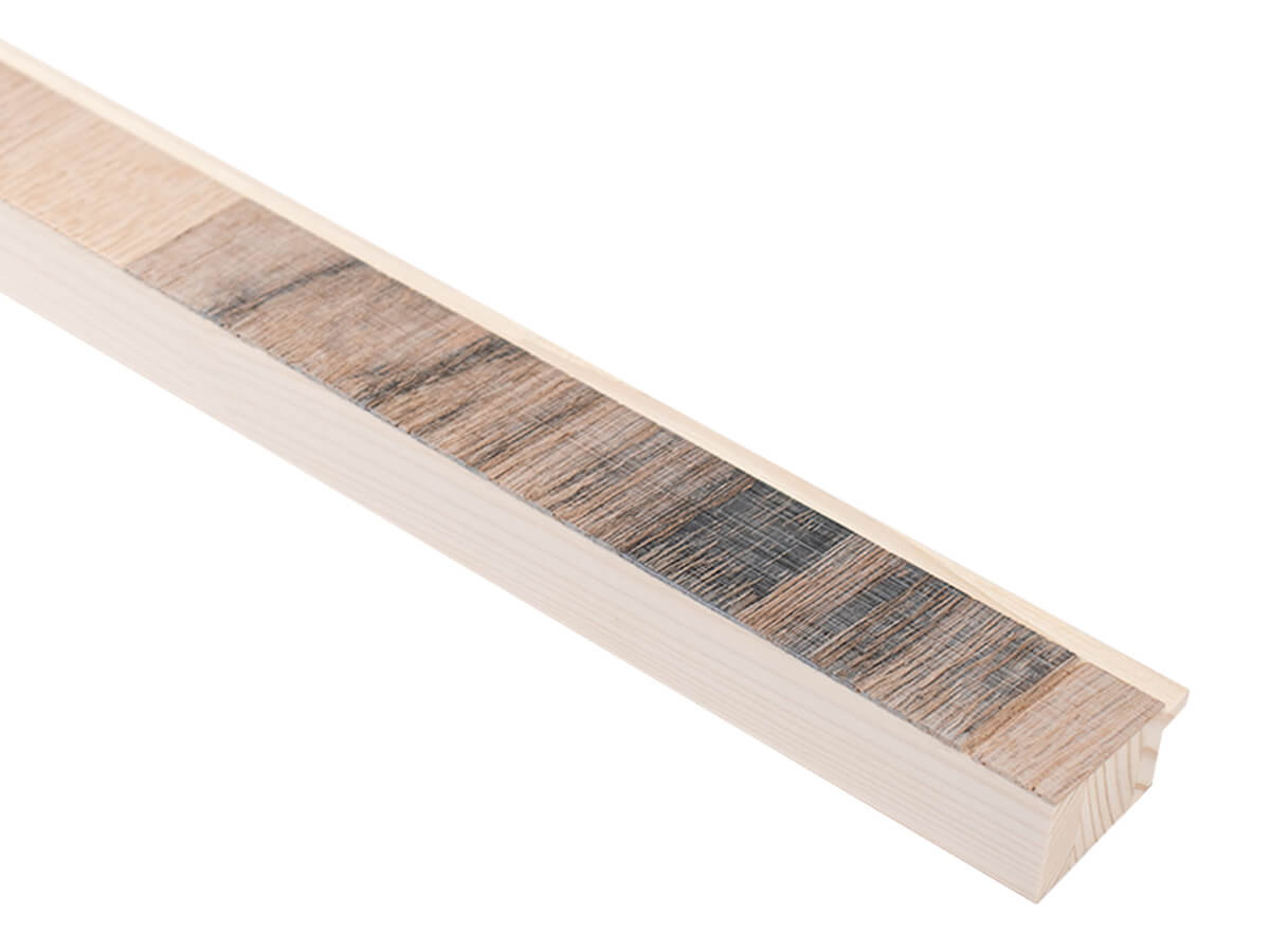 Oregon White Wash 40mm picture frame moulding