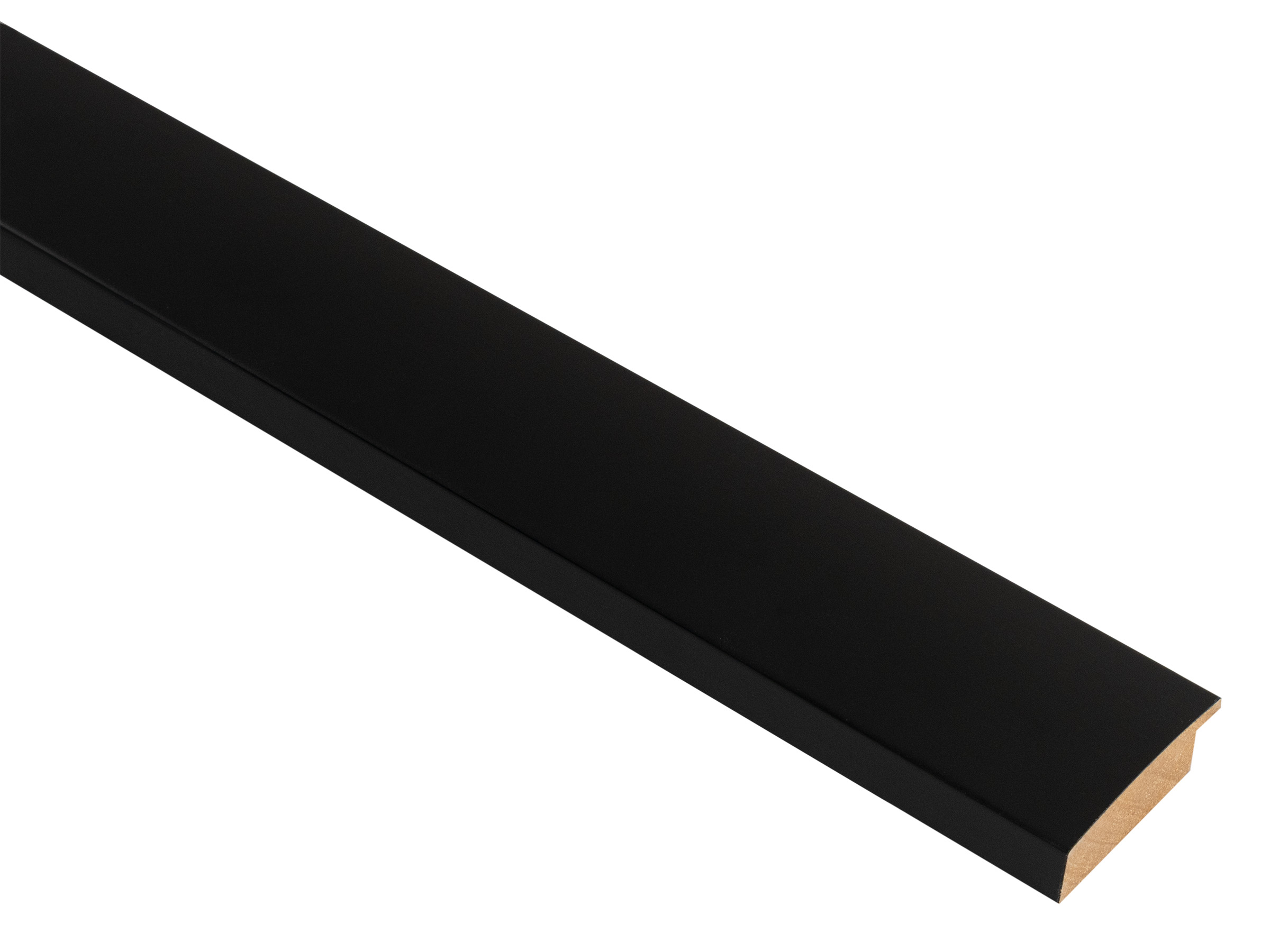Mono Matt Black 40mm picture frame moulding