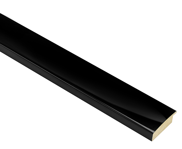 Mono Gloss Black 40mm picture frame moulding