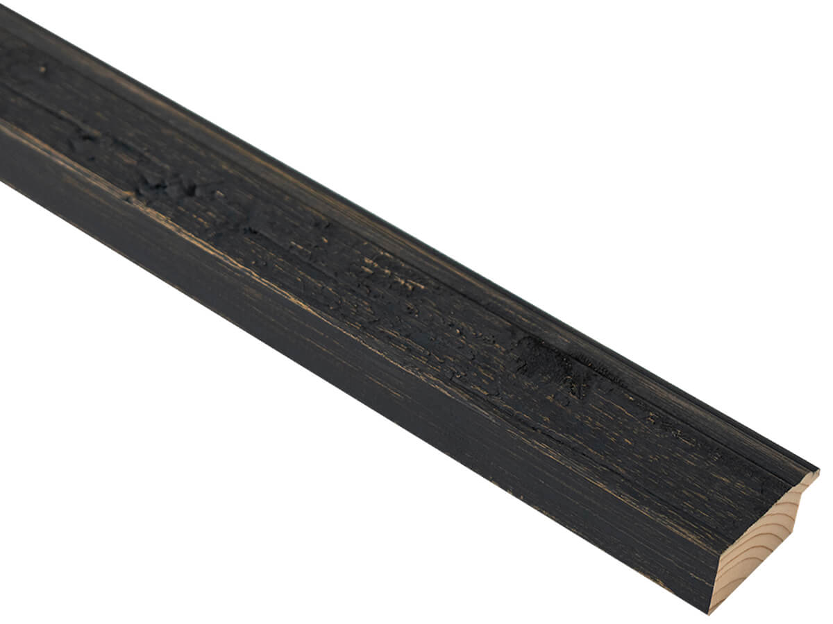 Driftwood Distressed Charcoal 42mm picture frame moulding