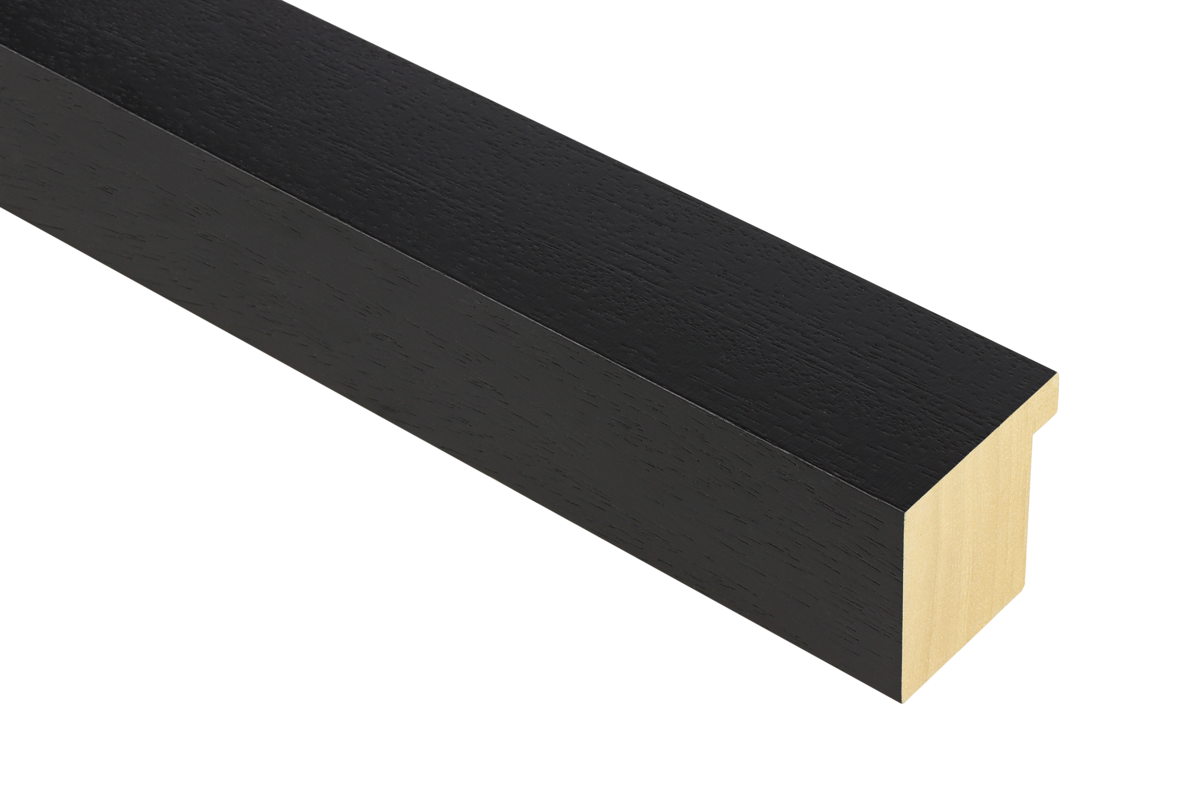 Copa Black Open Grain 46mm picture frame moulding