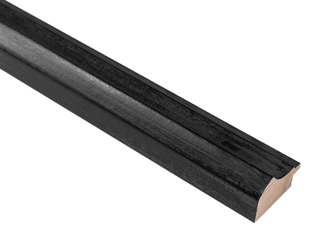 Marrakesh Aged Black 48mm picture frame moulding