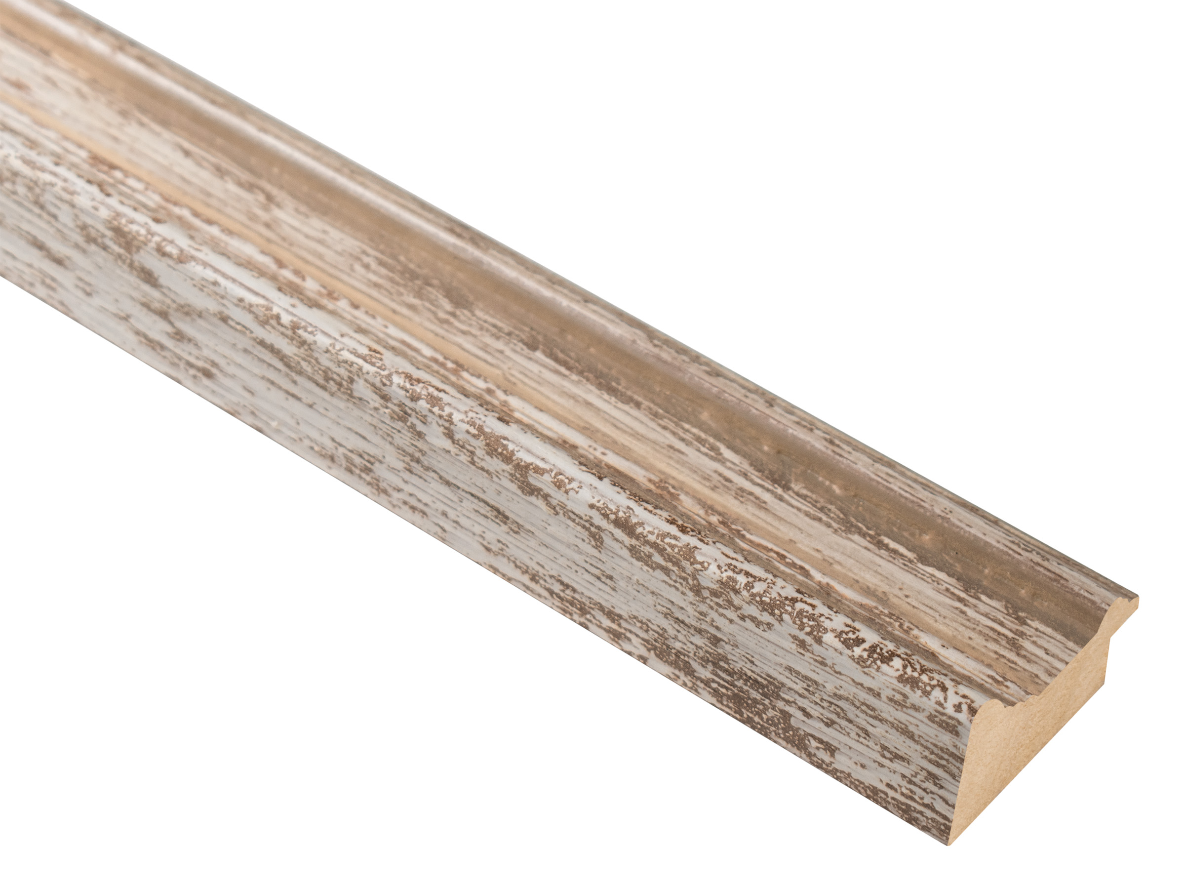 Alpine Distressed White 48mm picture frame moulding