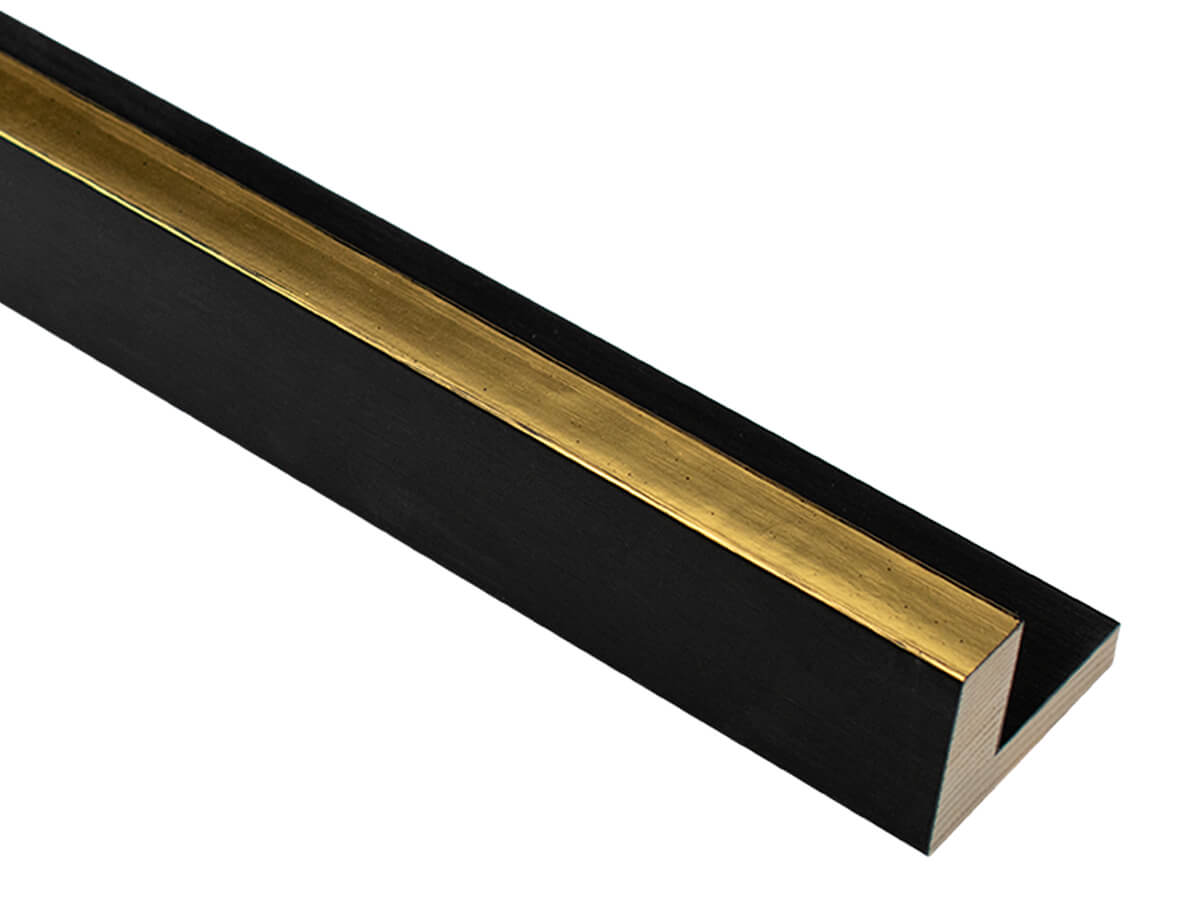Deco L Antique Gold 16mm picture frame moulding