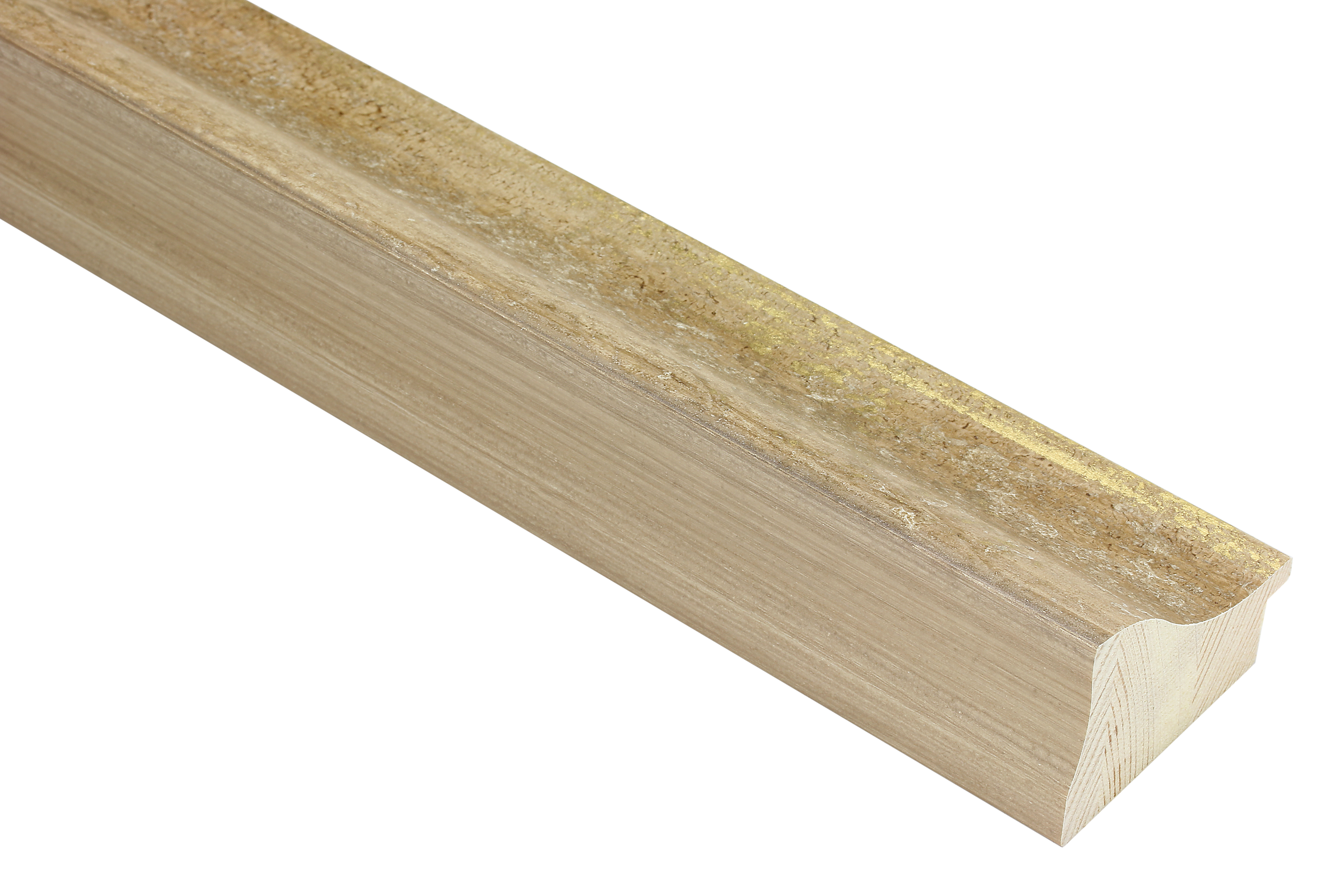 Tempest Sand and Gold 60mm picture frame moulding