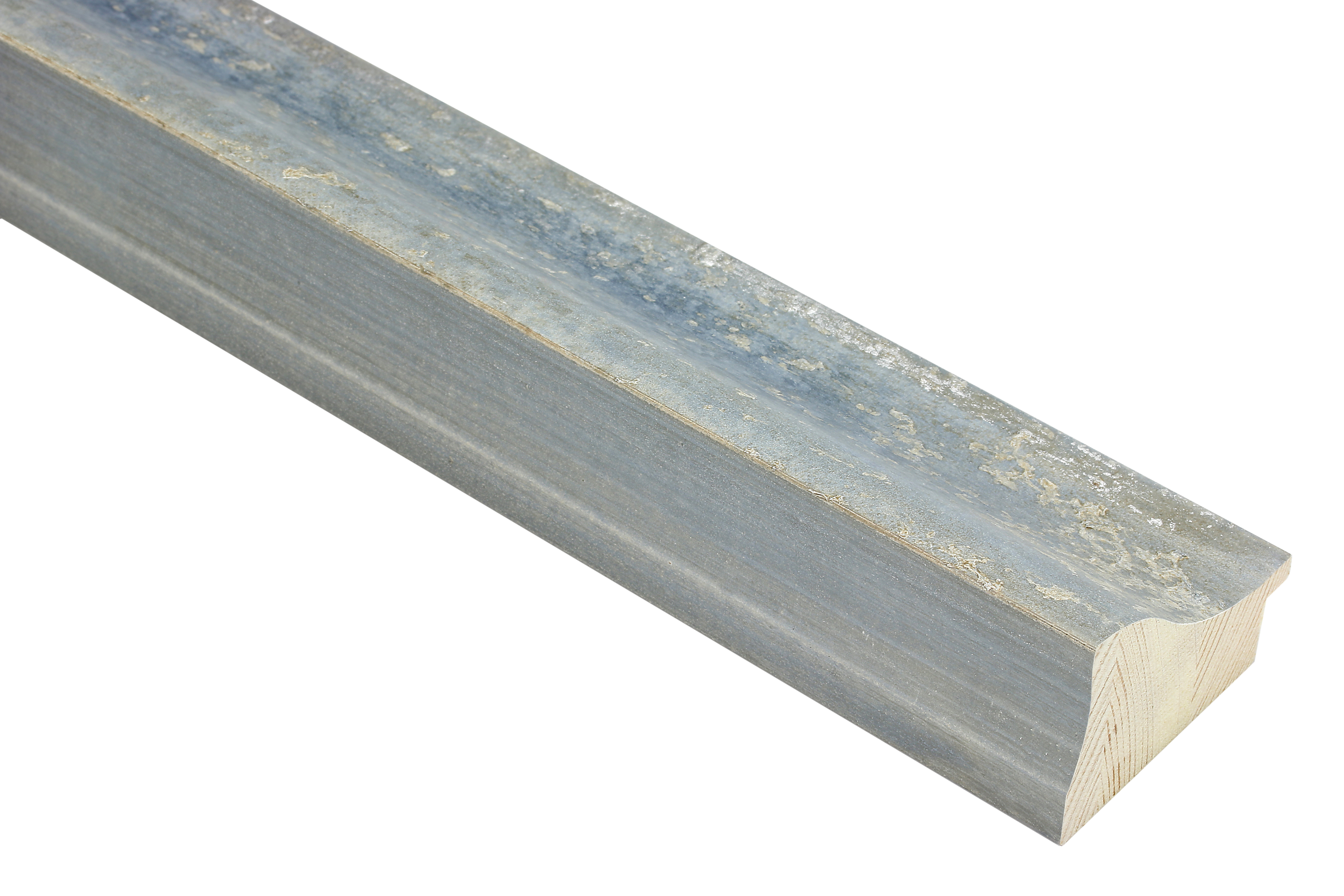 Tempest Sky and Silver 60mm picture frame moulding