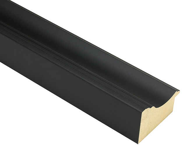 Vermeer Matt Black 64mm picture frame moulding