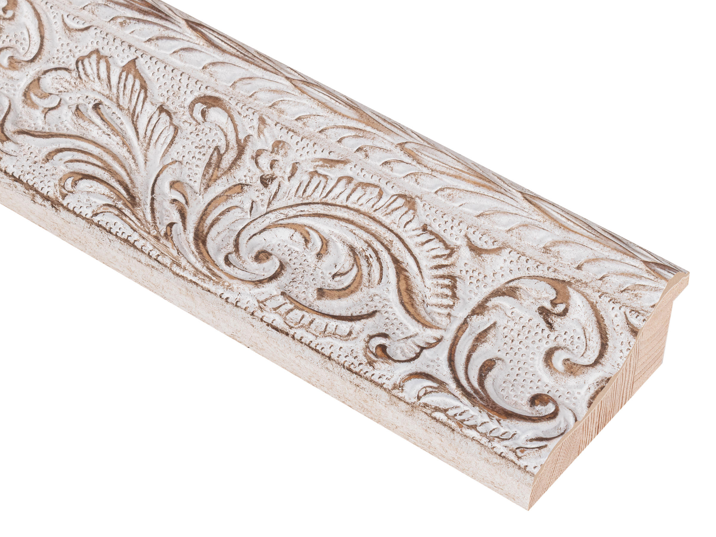 Amelia Antique Ivory 68mm picture frame moulding