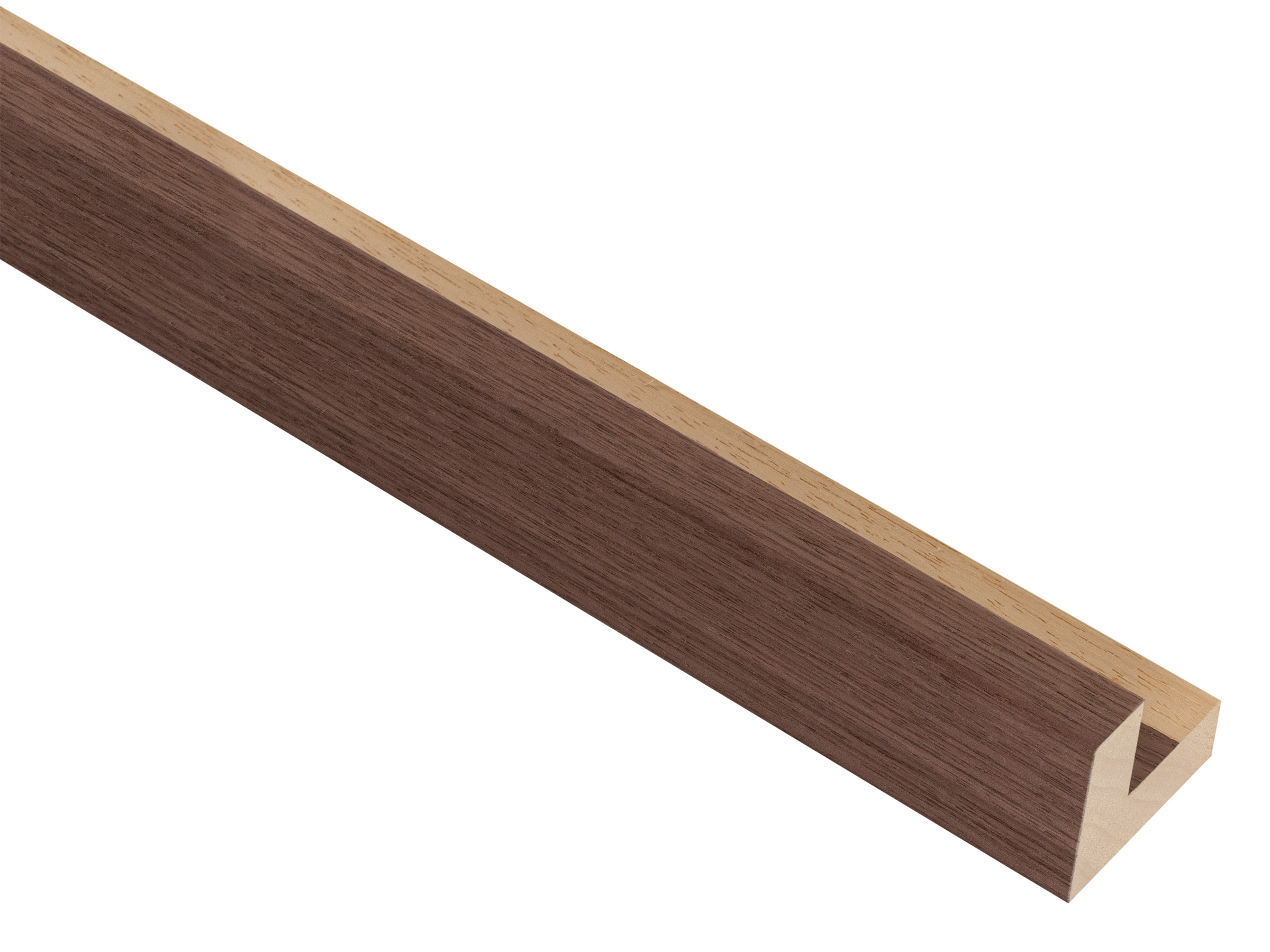 Albany L Style Walnut Veneer 12mm picture frame moulding