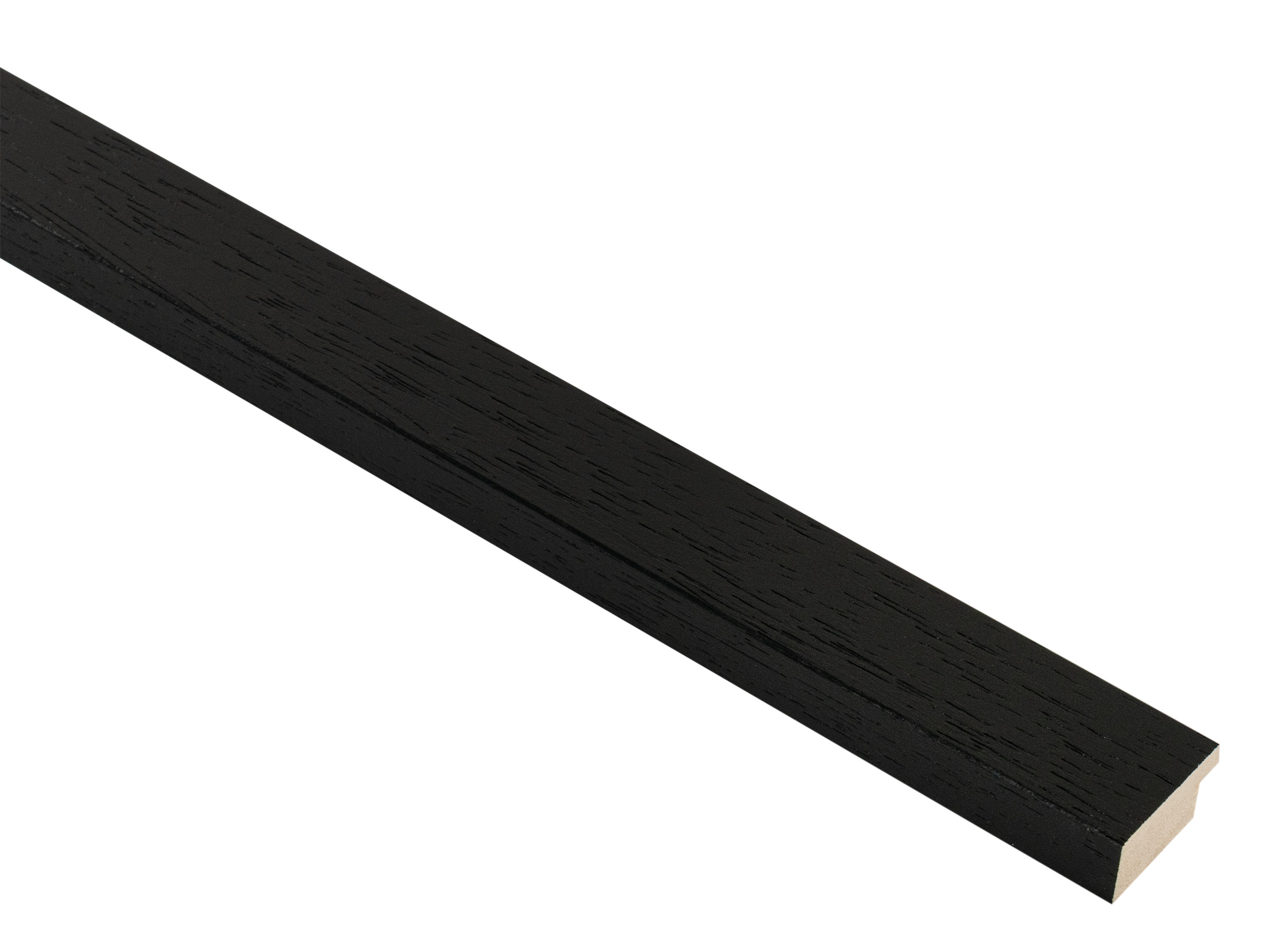 Domino Black Open Grain 25mm picture frame moulding