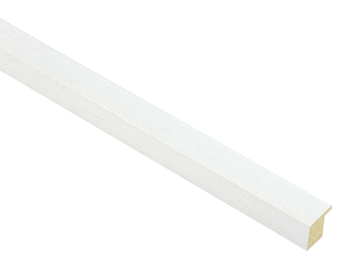 Domino White Open Grain 20mm picture frame moulding