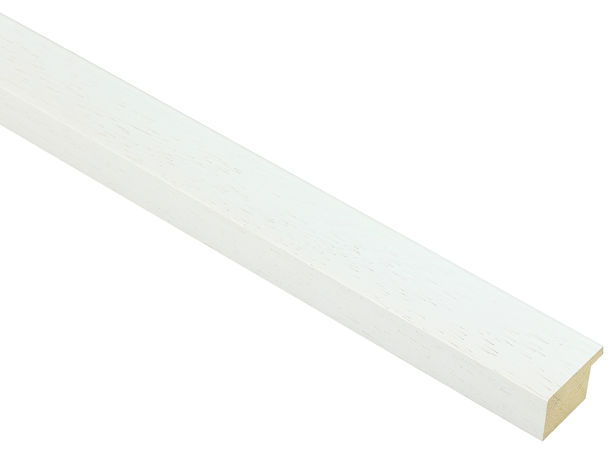 Domino White Open Grain 30mm picture frame moulding