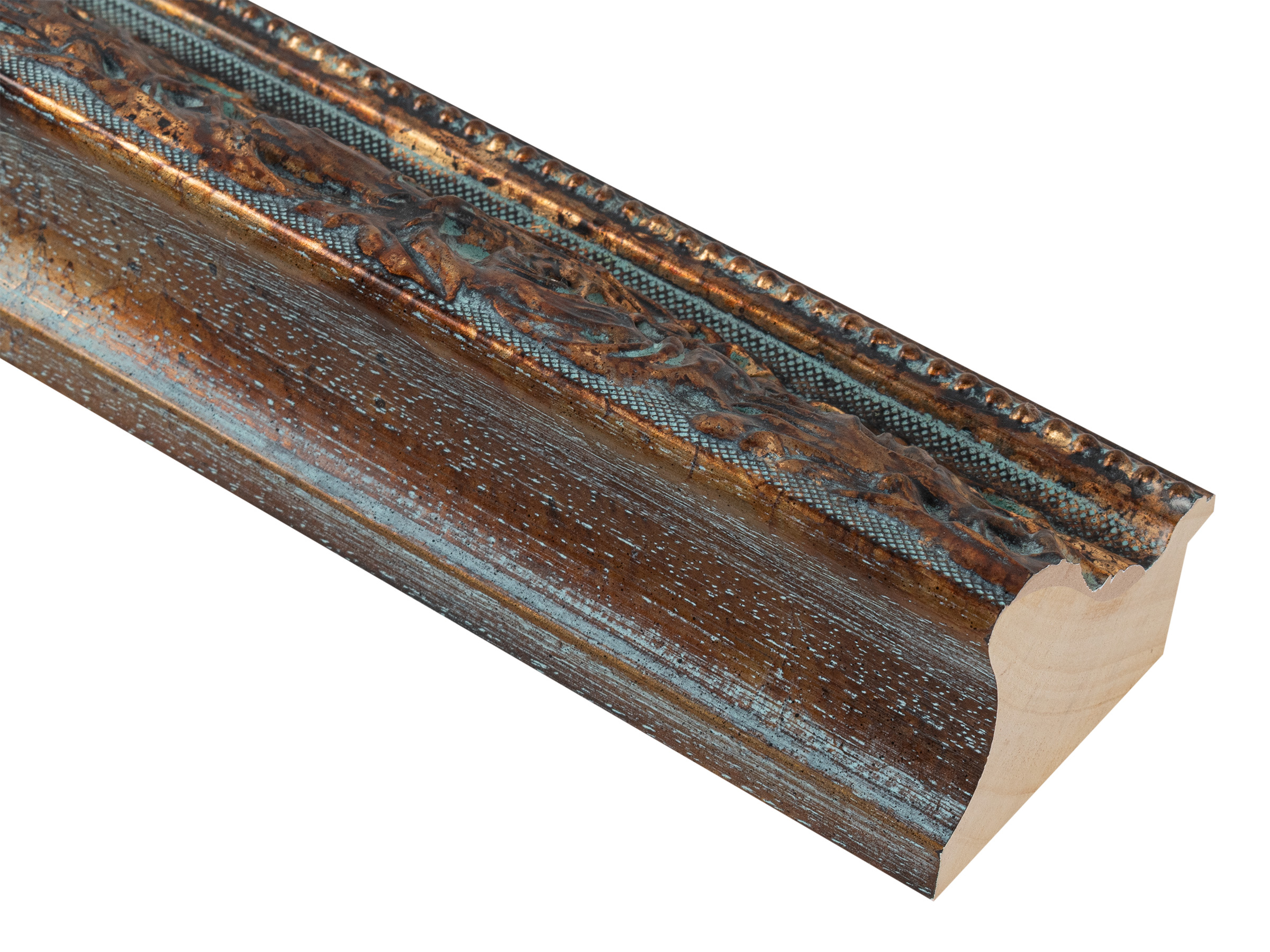 Firenze Verdigris Bronze 65mm picture frame moulding