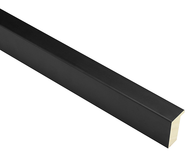 Mono Matt Black 21mm picture frame moulding