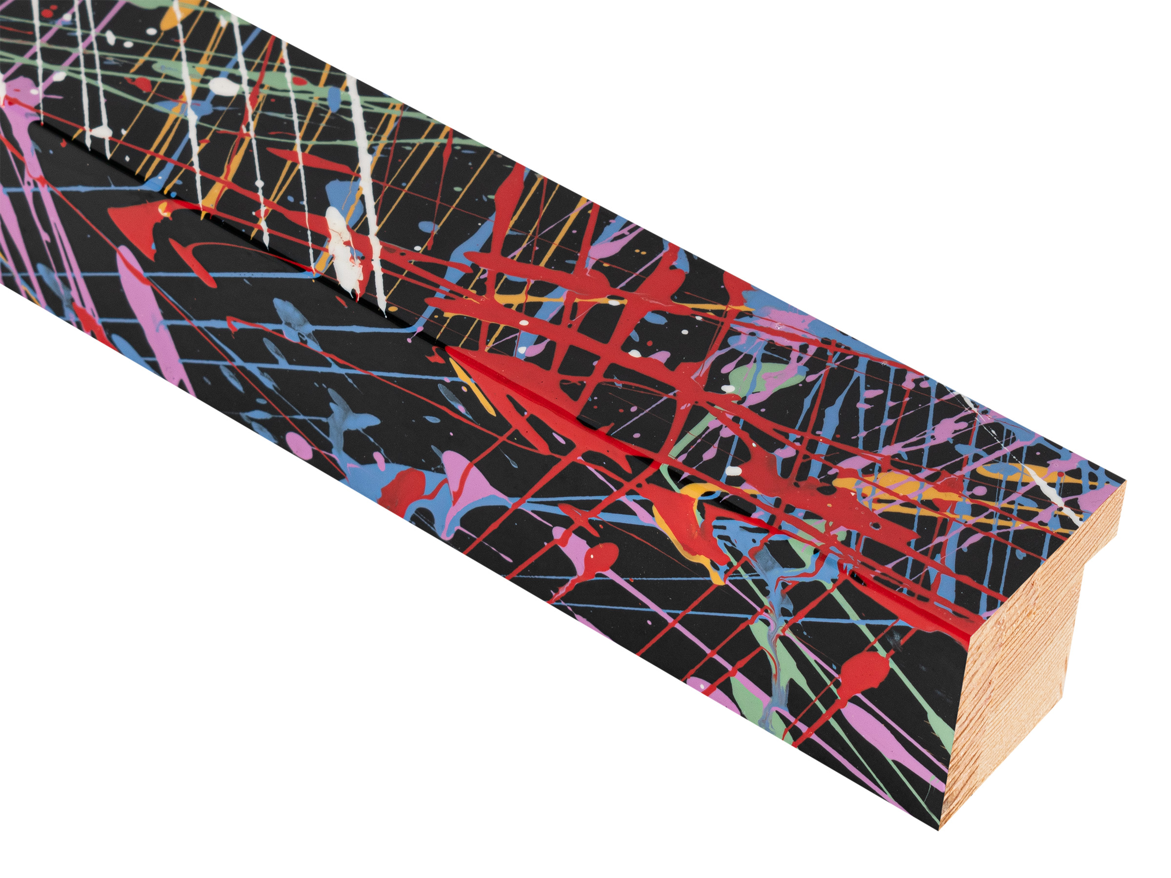 Jackson Black with multicolour 44mm picture frame moulding