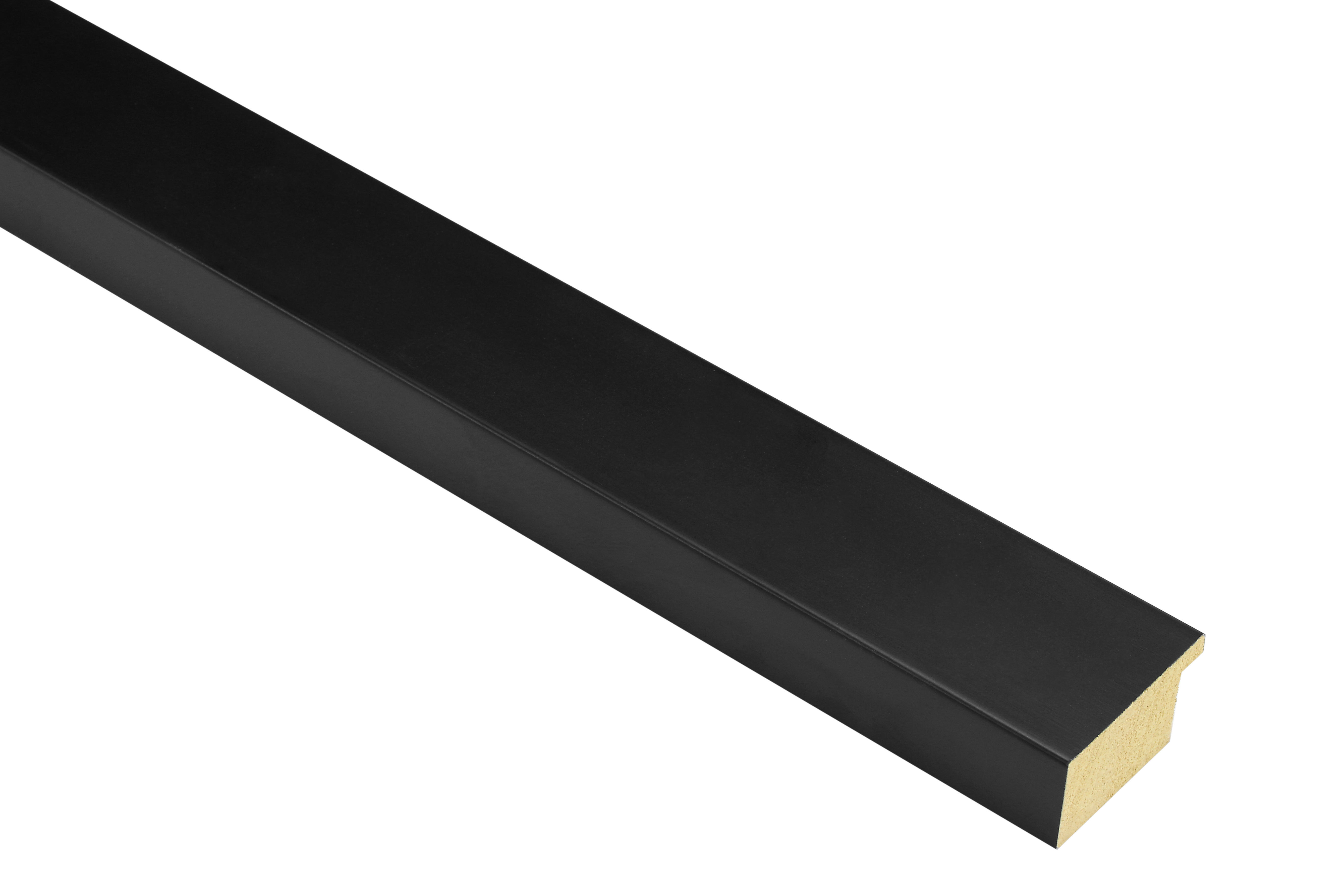 Mono Matt Black 38mm picture frame moulding