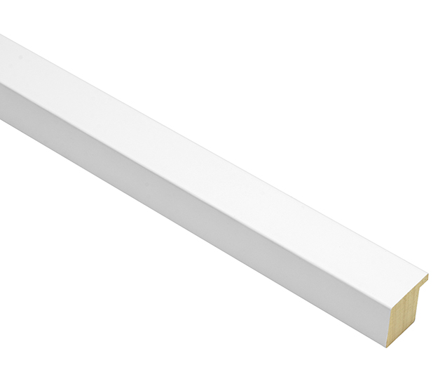 Mono Matt White 25mm picture frame moulding