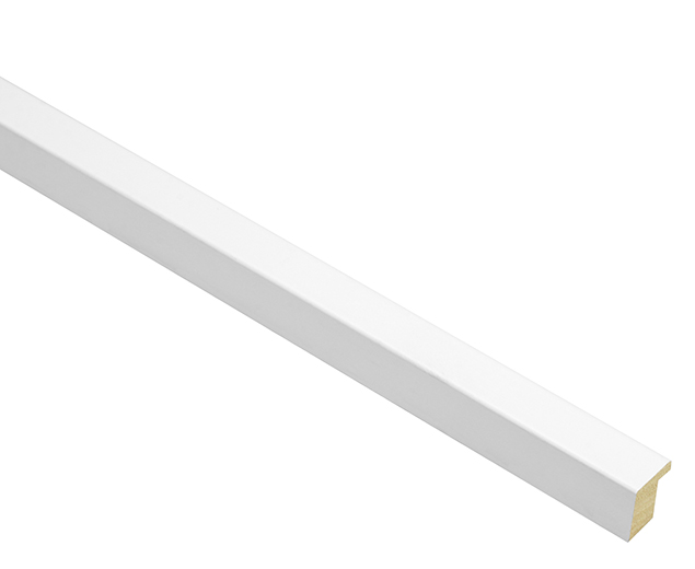 Mono Matt White 15mm picture frame moulding