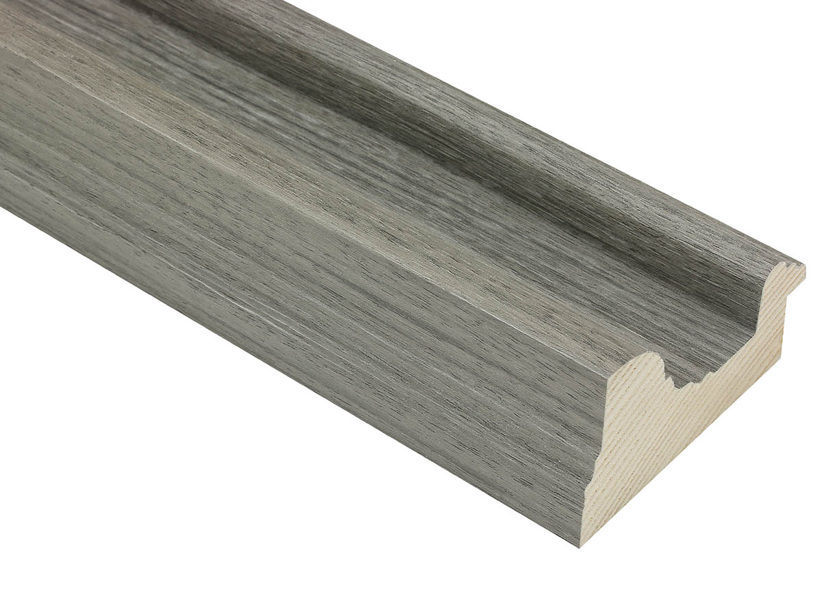 Ledbury Flint Grey 85mm picture frame moulding