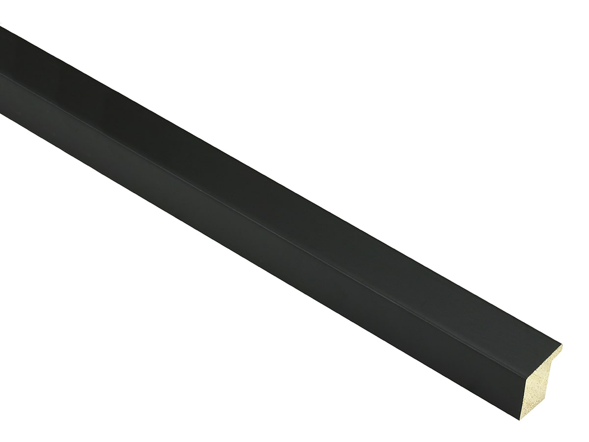 Mono Matt Black 20mm picture frame moulding