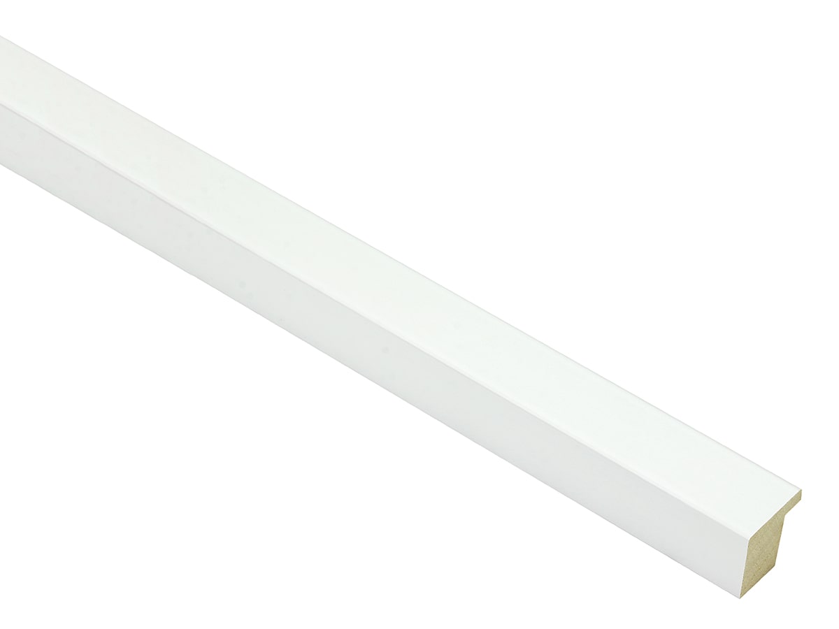 Mono Matt White 20mm picture frame moulding